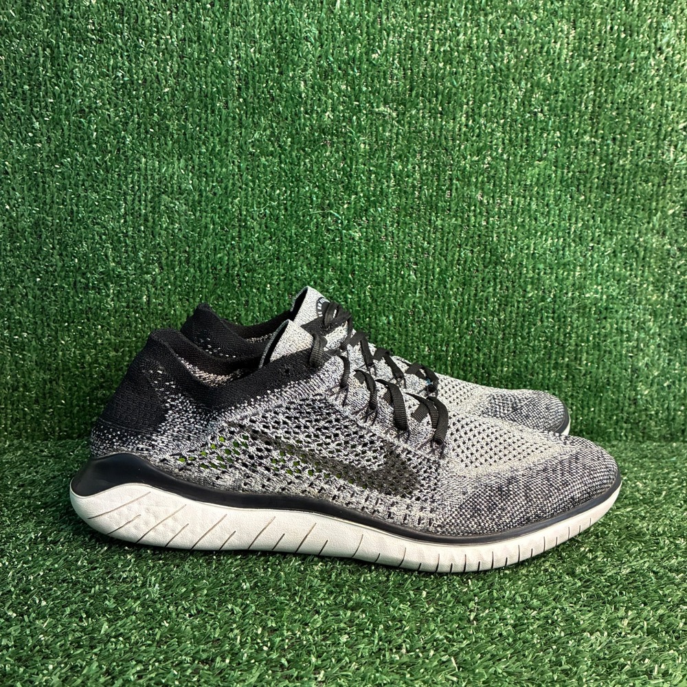Nike Free RN Flyknit 2018 Running Lightweight Athletic Sneaker Grey Mens Size 11